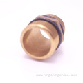 Brass hex nipple with O ring